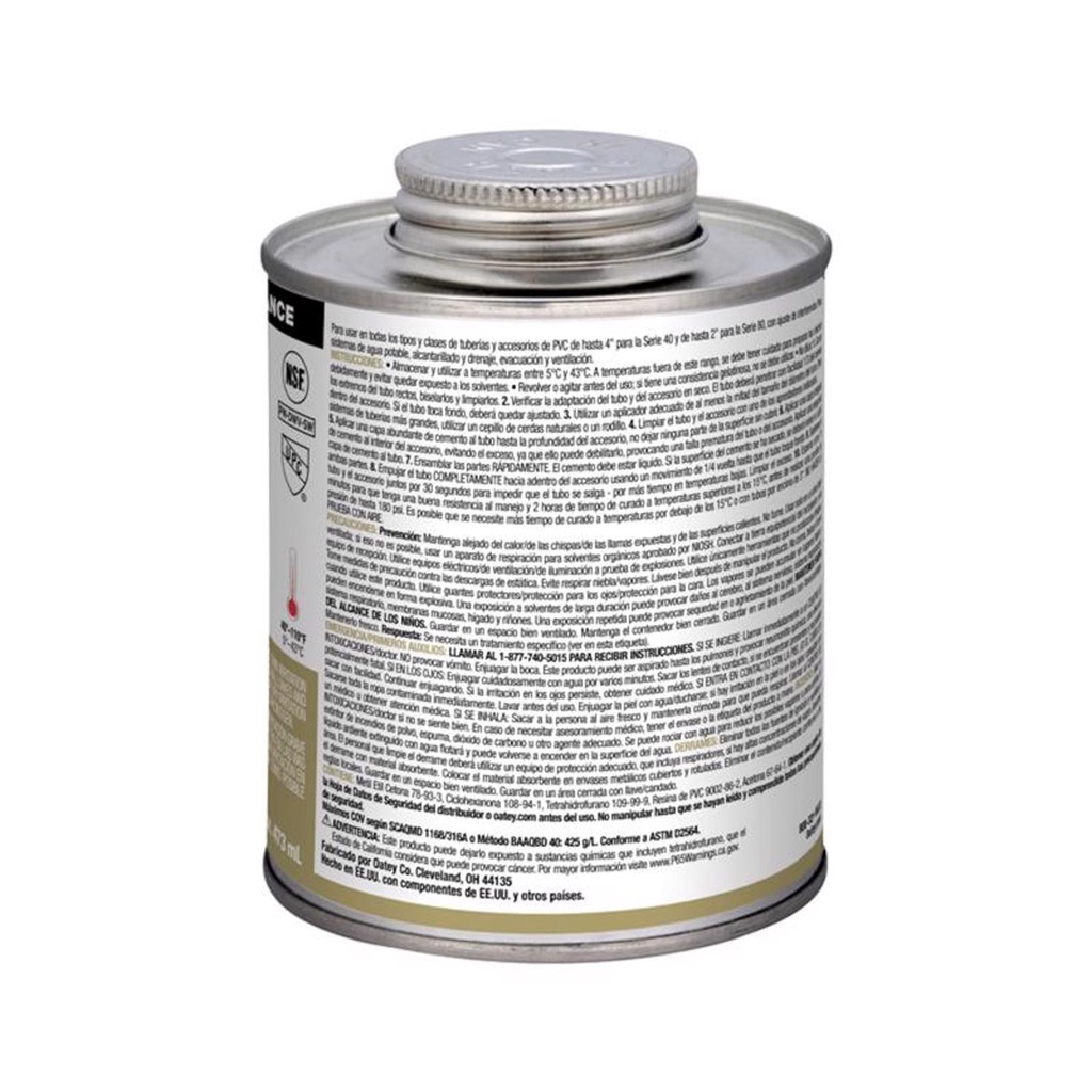 OATEY 31014V REG CLEAR CEMENT 16oz (PINT)