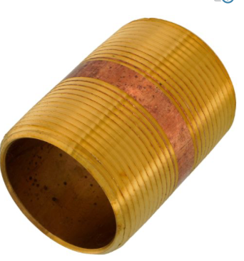 1-1/2x2-1/2 NIPPLE BRASS