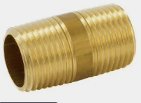 [1122BRN, 1122shbrn] 1-1/2x2 (SHOULDER) NIPPLE BRASS