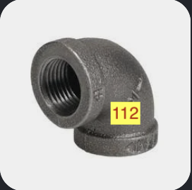 1-1/2 90 ELBOW BLACK