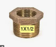 [112BRBU] LF 1x1/2 HEX BUSHING BRASS