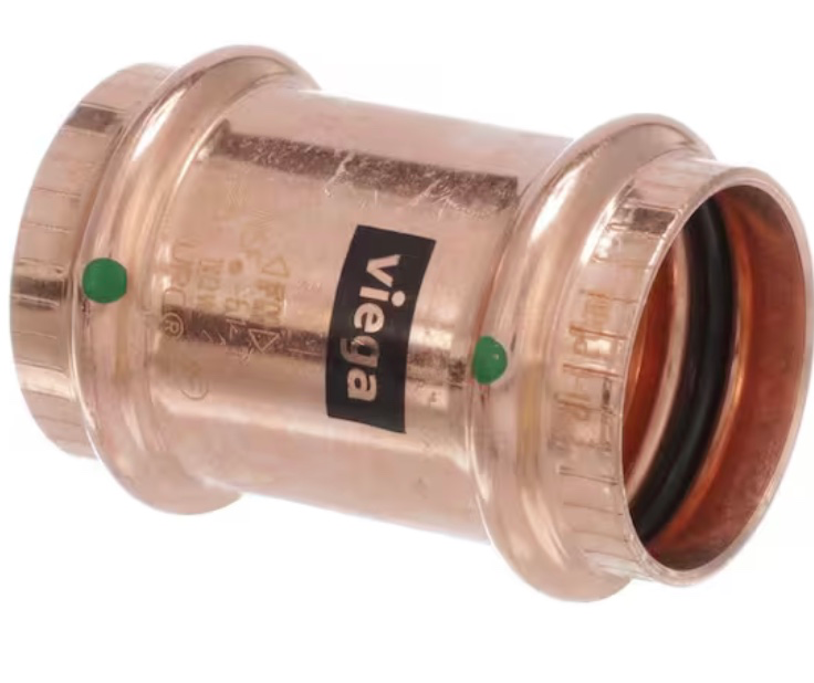 VIEGA PROPRESS 1-1/2 PRSxPRS COUPLING W/STOP (232741) (78067)