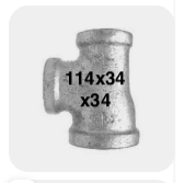 [1143434GT] 1-1/4x3/4x3/4 REDUCING TEE GALV
