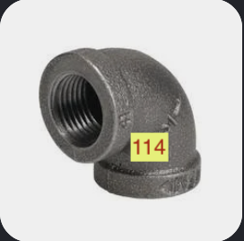1-1/4 90 ELBOW BLACK