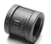 [114bcou, black coupling, 1-1/4 BLACK BANDED COUPLING, 1-1/4in BLACK BANDED COUPLING, BLACK BANDED COUPLING, 1-1/4 BLK BANDED COUPLING, 1-1/4in BLK BANDED COUPLING, BLK BANDED COUPLING, BLK COUPLING, BLACK COUPLING] 1-1/4 BANDED COUPLING BLACK