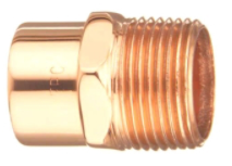 [114CMA, 1-1/4 CXMIP MALE ADAPTER, 1-1/4in CXMIP MALE ADAPTER, CXMIP MALE ADAPTER, 1-1/4 COPPER MALE ADAPTER, 1-1/4in COPPER MALE ADAPTER, COPPER MALE ADAPTER] 1-1/4 CxMIP MALE ADAPTER (604)