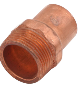 [114CstMA, 1-1/4 FTGXM STREET MALE ADAPTER, 1-1/4in FTGXM STREET MALE ADAPTER, FTGXM STREET MALE ADAPTER, 1-1/4 COPPER STREET MALE ADAPTER, 1-1/4in COPPER STREET MALE ADAPTER, COPPER STREET MALE ADAPTER] 1-1/4 FTGxM STREET MALE ADAPTER (604-2)