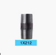 [1212BN] 1x2-1/2 NIPPLE BLACK
