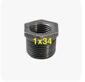 1x3/4 HEX BUSHING BLACK