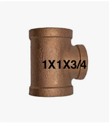 LF 1x1x3/4 TEE BRASS