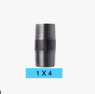 [14BN] 1x4 NIPPLE BLACK