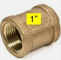 [1brcou] LF 1 COUPLING BRASS