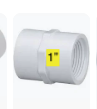 435-010 1 FEMALE ADAPTER PVC40