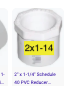 [2114p40b] 437-250 2x1-1/4 SPGxS BUSHING PVC40