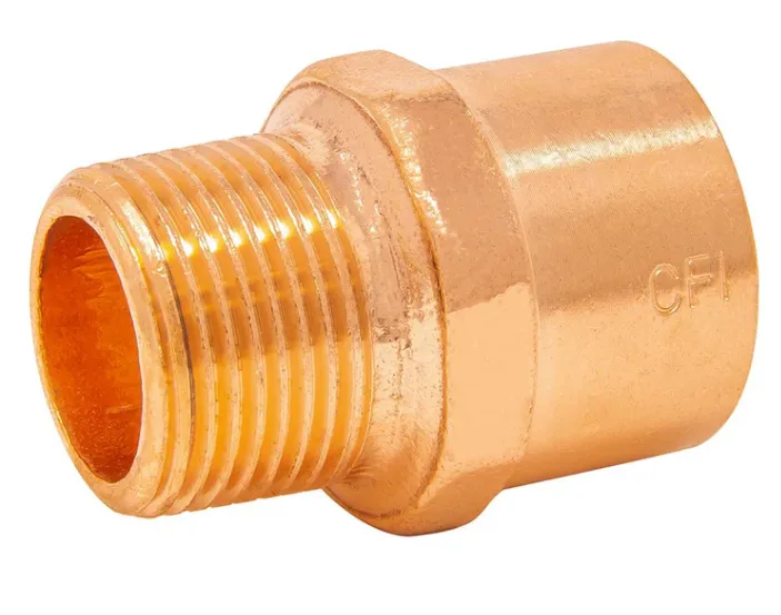[2CstMA, street copper male adapter, 2in st male adapter, copper male adapter, 2 street copper male adapter, 2in street copper male adapter] 2 FTGxMIP STREET MALE ADAPTER (604-2)