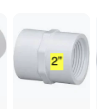 435-020 2 FEMALE ADAPTER PVC40