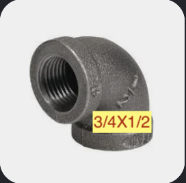 [3412b90, black elbow 90] 3/4x1/2 90 ELBOW BLACK