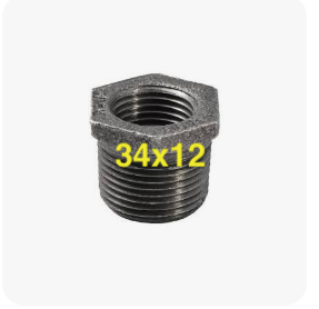 3/4x1/2 HEX BUSHING BLACK