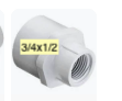 [3412p40fa] 435-101 3/4x1/2 SxFPT ADAPTER PVC40