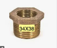 [3438BRBU] LF 3/4x3/8 HEX BUSHING BRASS