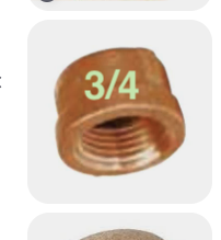 LF 3/4 CAP BRASS