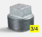 [34gp] 3/4 PLUG SQ HD GALV