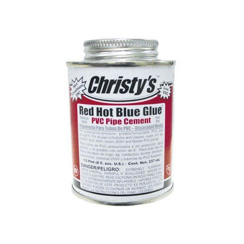 [absglue, glue, christy] CHRISTY'S RED HOT BLUE GLUE 1/2PT (RH.RHBV.HP.36) (505197)