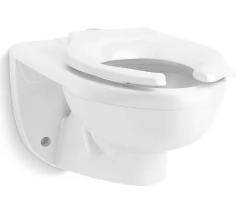 [kohler, kohler toilet, wall mount toilet, kohler wall mount toilet, wall mount top spud toilet, k-84325-0] *KOHLER K-84325-0 KINGSTON ULTRA EF WH FLUSHOMETER BOWL WHT