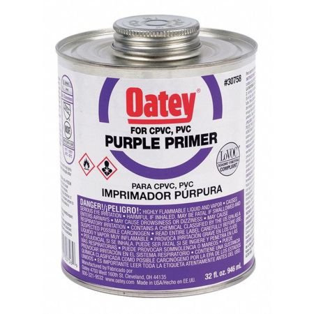 [pvcprimer, primer, Oatey] OATEY 30758 PURPLE PRIMER-NSF 32oz (QUART)