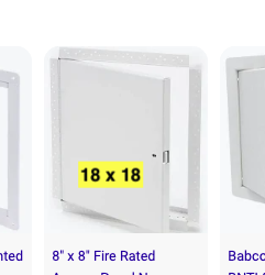 [access door] MAINLINE ML67929 18x18 STEEL PRIME COATED D/W ACCESS PANEL W/ SCREWDRIVER LOCK