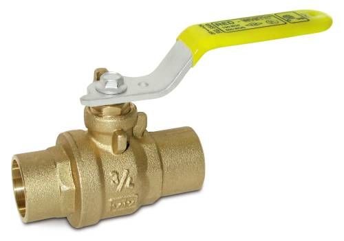[RW 5549AB, 5549AB, 1-1/4" BALL VALVE, RED HDL COPPER VALVE, 114CBV] RW 5549AB 1-1/4" CxC RED HDL F/P BALL VALVE