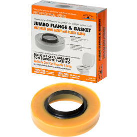 BLACK SWAN 04486 JUMBO 4x3 WAX RING W/HORN, BOLTS, DBL NUT & WASHERS