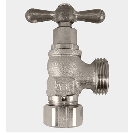 ARHD 221CC 1/2" CTS COMP WASHING MACHINE VALVE (SATIN CHROME)