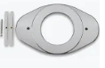 [Delta cover plate, delta plate] DELTA RP29827SS T&S WALL COVER PLATE SS